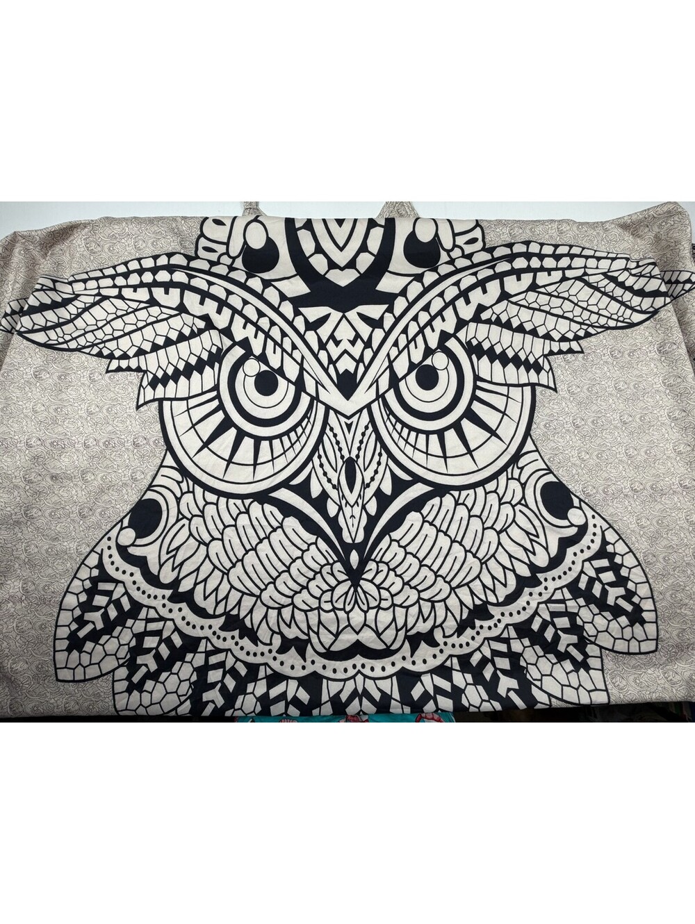 Bohemian Style Owl Print Sleeveless Jumper